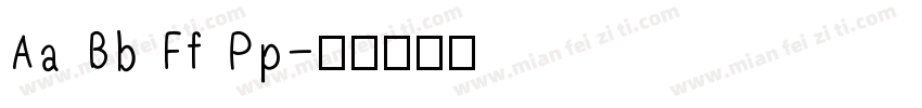 Aa Bb Ff Pp字体转换
